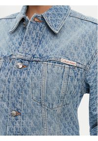 Calvin Klein Jeans Kurtka jeansowa LV047C782G Niebieski Oversize. Kolor: niebieski. Materiał: bawełna #4