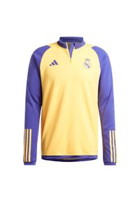 Adidas - Bluza Real Madrid Tiro 23 Training. Kolor: żółty. Materiał: materiał. Sport: piłka nożna