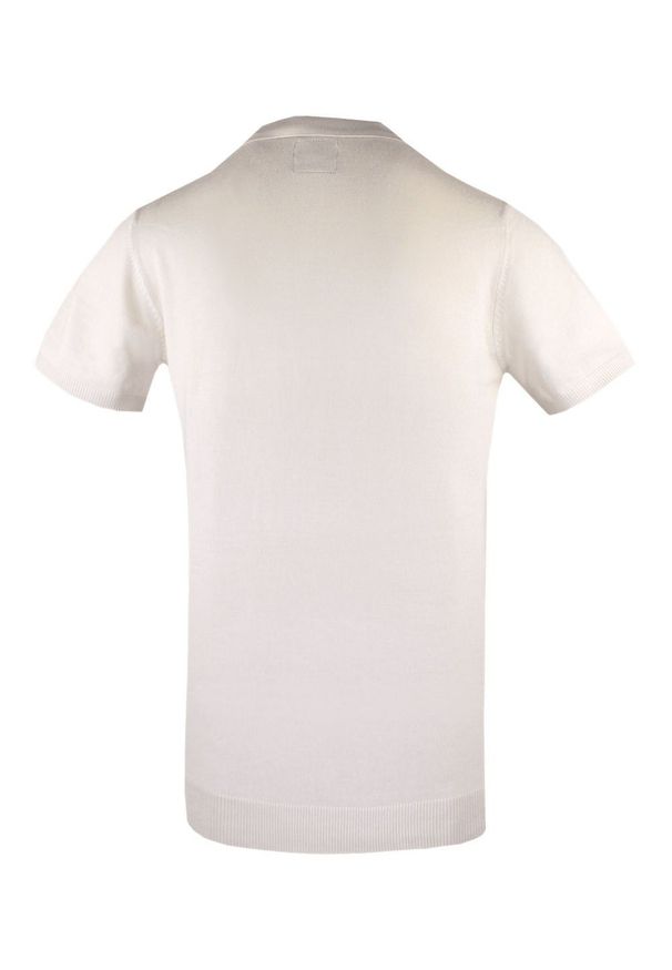 Dzianinowa, Męska Koszulka Polo - Brave Soul - Ecru. Okazja: na co dzień. Typ kołnierza: polo. Materiał: poliamid, wiskoza. Sezon: lato, wiosna. Styl: casual