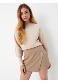 Mohito - Beżowy sweter z wiskozą - Kremowy. Kolor: kremowy. Materiał: wiskoza #2