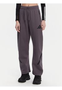 Adidas - adidas Spodnie dresowe Z.N.E. Barrel JC5411 Szary Loose Fit. Kolor: szary. Materiał: bawełna #1