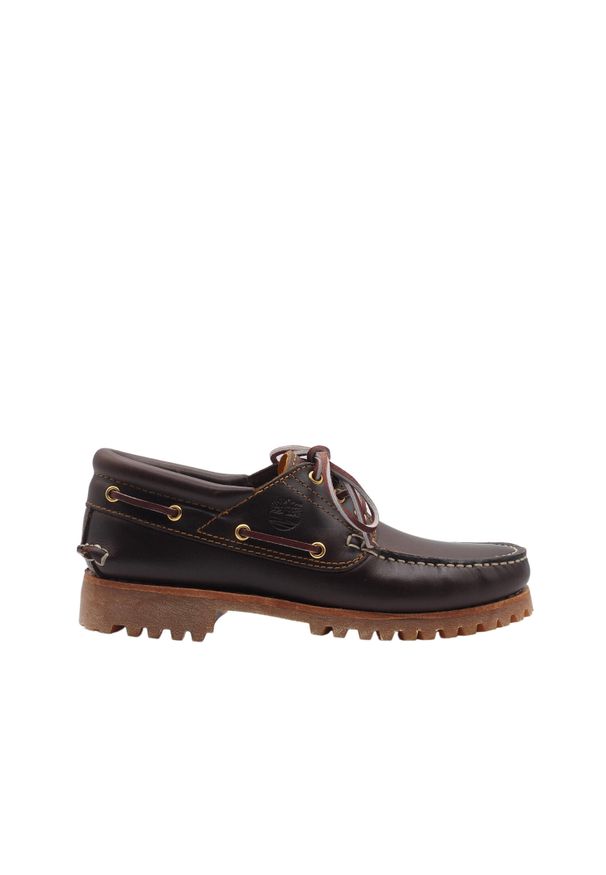Timberland - Buty Eleganckie Autentyczne 3 Oczka Lug Md Brązowe Dorosłych. Okazja: na co dzień. Kolor: brązowy