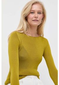 MAX&Co. sweter damski kolor zielony lekki. Okazja: na co dzień. Kolor: zielony. Materiał: dzianina. Długość rękawa: długi rękaw. Długość: długie. Styl: casual #4