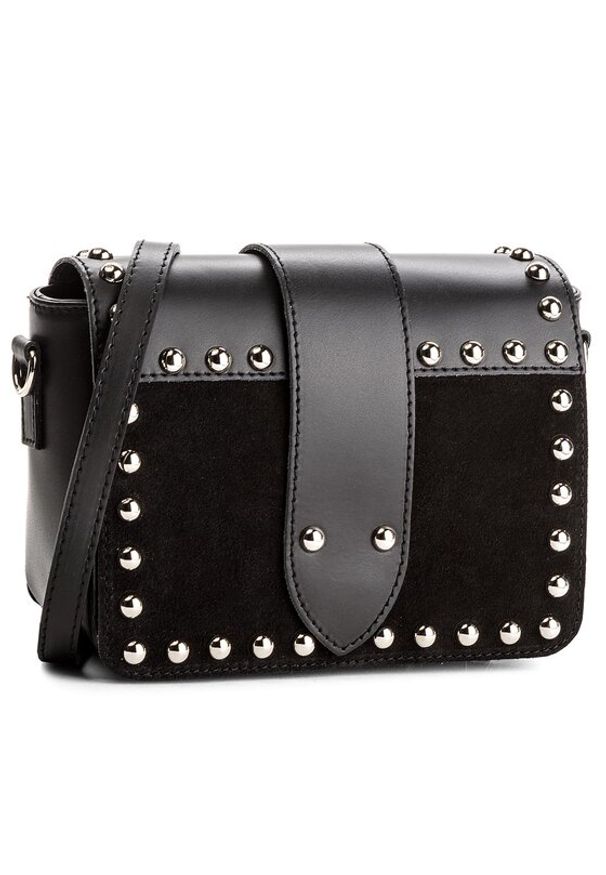 Creole Torebka K10475 Czarny. Kolor: czarny. Materiał: skórzane