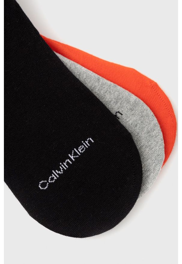 Calvin Klein skarpetki (3-pack) męskie kolor czerwony. Kolor: czerwony