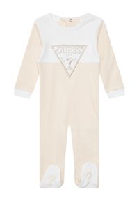 Guess Pajac H5YW07 KA6W4 Beżowy. Kolor: beżowy. Materiał: bawełna