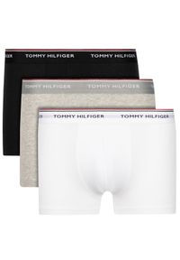 TOMMY HILFIGER - Tommy Hilfiger Komplet 3 par bokserek 3P Trunk 1U87903842 Kolorowy. Materiał: bawełna. Wzór: kolorowy