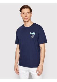 Levi's® T-Shirt Surf Club 16143-0625 Granatowy Relaxed Fit. Kolor: niebieski. Materiał: bawełna