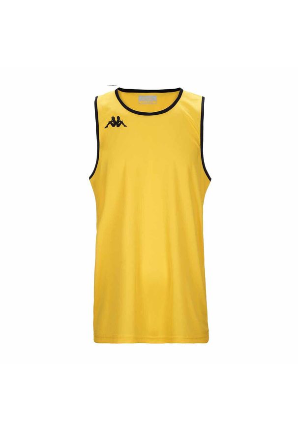 Jersey Kappa Danco. Kolor: wielokolorowy, żółty, czarny. Materiał: jersey. Sport: koszykówka, fitness