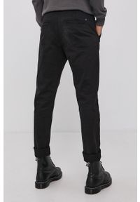 !SOLID - Solid Spodnie męskie kolor czarny w fasonie chinos. Kolor: czarny. Materiał: tkanina. Wzór: gładki #3