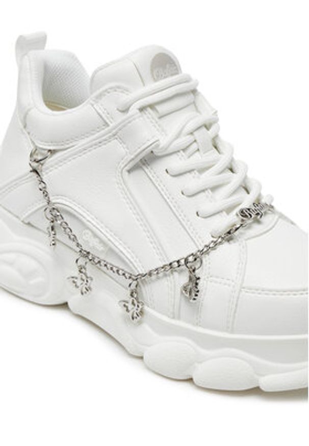 Buffalo Sneakersy Cld Corin Chain Butt 1636180 Biały. Kolor: biały. Materiał: skóra