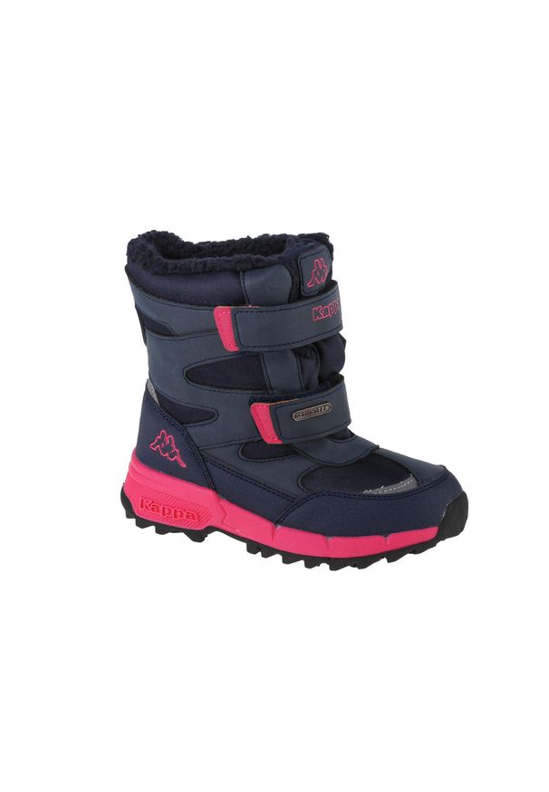 Buty zimowe dziewczęce, Kappa Cekis Tex K. Kolor: niebieski, różowy, wielokolorowy. Materiał: tkanina, syntetyk, materiał. Sezon: zima. Styl: sportowy