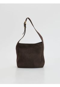 Reserved - Torebka na ramię - brązowy. Kolor: brązowy. Materiał: zamszowe. Rodzaj torebki: na ramię #1