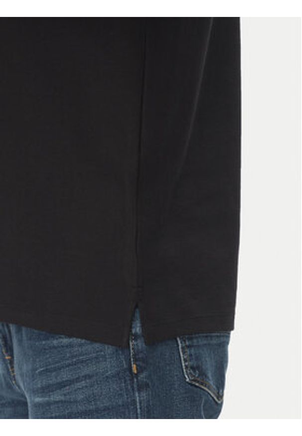 Calvin Klein Polo LV04LC239G Czarny Regular Fit. Typ kołnierza: polo. Kolor: czarny. Materiał: bawełna