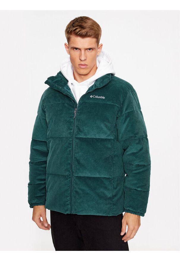 columbia - Columbia Kurtka zimowa Puffect™ Corduroy Jacket 2050992 Zielony Regular Fit. Kolor: zielony. Materiał: syntetyk, bawełna. Sezon: zima