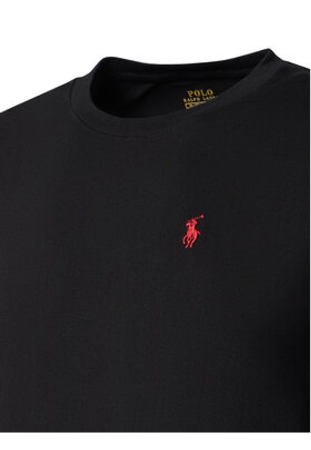Polo Ralph Lauren Bluza 710766772001 Czarny Regular Fit. Typ kołnierza: polo. Kolor: czarny. Materiał: syntetyk