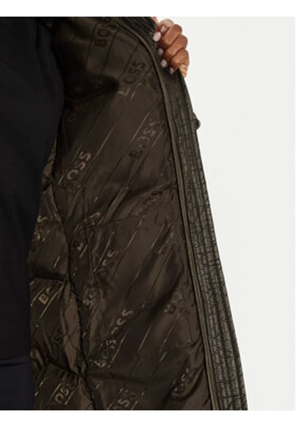 BOSS Płaszcz zimowy Pamaxi3 50524624 Zielony Regular Fit. Kolor: zielony. Materiał: syntetyk. Sezon: zima