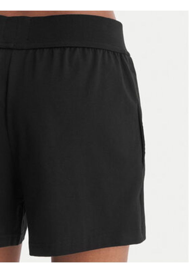 Hugo - HUGO Szorty sportowe Signature 50556815 Czarny Regular Fit. Kolor: czarny. Materiał: bawełna