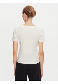 4f - 4F T-Shirt 4FWAW24TTSHF1649 Écru Slim Fit. Materiał: bawełna #4