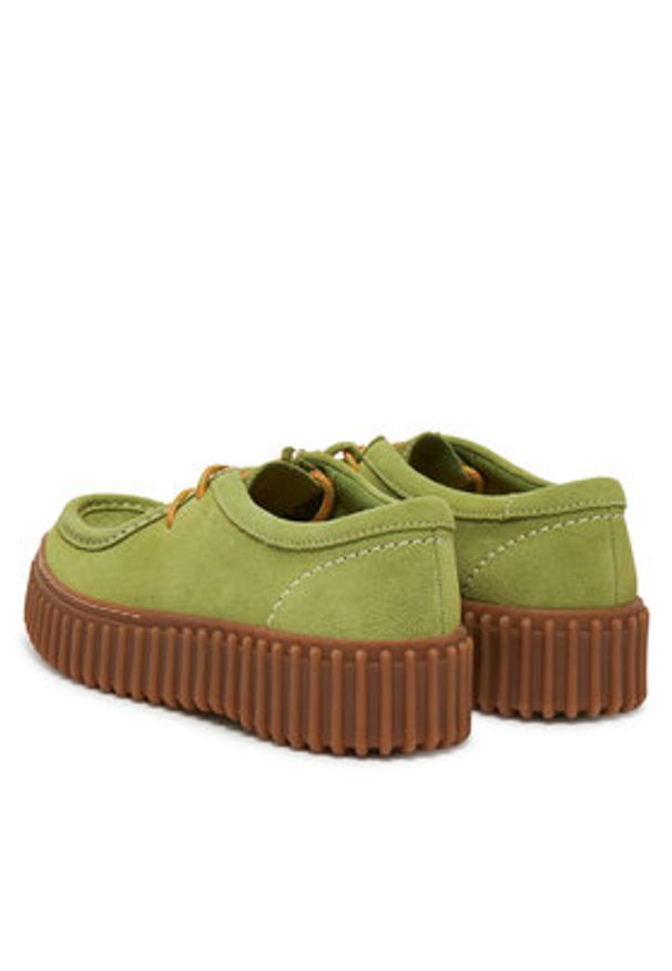 Clarks Półbuty Torhill Bee 26181186 Zielony. Kolor: zielony. Materiał: skóra, zamsz
