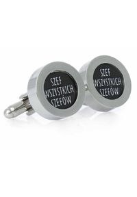 Modini - Spinki do mankietów - SZEF WSZYSTKICH SZEFÓW U245. Wzór: napisy #1