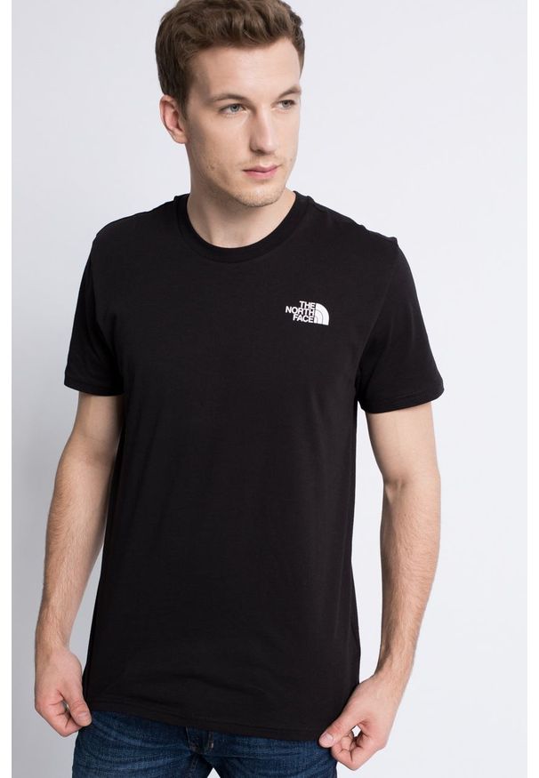 The North Face - T-shirt. Okazja: na co dzień. Kolor: czarny. Materiał: dzianina. Styl: casual
