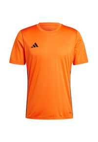 Adidas - Koszulka męska adidas Tabela 23 Jersey. Kolor: wielokolorowy, pomarańczowy, czarny. Materiał: jersey