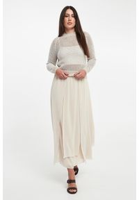 Sweter damski ażurowy z cekinami PESERICO. Wzór: ażurowy #5