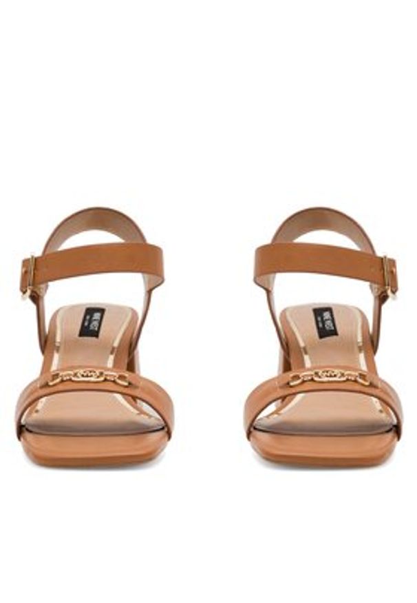 Nine West Sandały 123AL0553 Brązowy. Kolor: brązowy. Materiał: syntetyk
