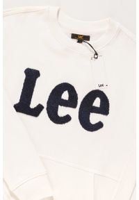 Lee - BLUZA LEE BOUCLE CREW SWS OFF WHITE L81OSOMK. Kolor: biały #3