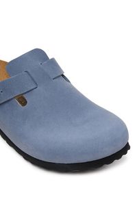Birkenstock Klapki Boston 1028239 Niebieski. Kolor: niebieski. Materiał: skóra, zamsz