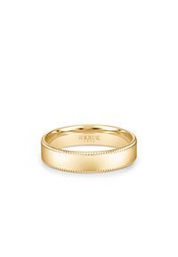 W.KRUK - Obrączka ślubna złota Dallas męska. Materiał: złote. Kolor: złoty. Wzór: gładki #1