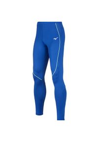 Legginsy premium Mizuno JPN. Kolor: niebieski. Sport: bieganie