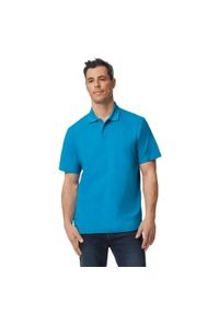 GILDAN - Męska Koszulka Polo Softstyle Pique. Typ kołnierza: polo. Kolor: wielokolorowy, niebieski, szary