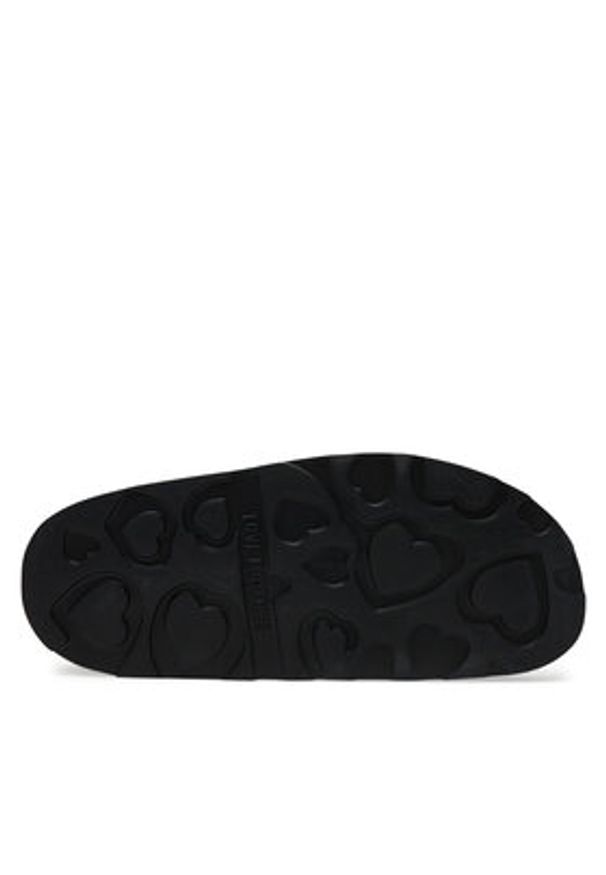 Love Moschino - LOVE MOSCHINO Sandały JA16044I1MIE0000 Czarny. Kolor: czarny. Materiał: skóra