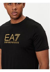 EA7 Emporio Armani T-Shirt 3DPT08 PJM9Z 1200 Czarny Regular Fit. Kolor: czarny. Materiał: bawełna