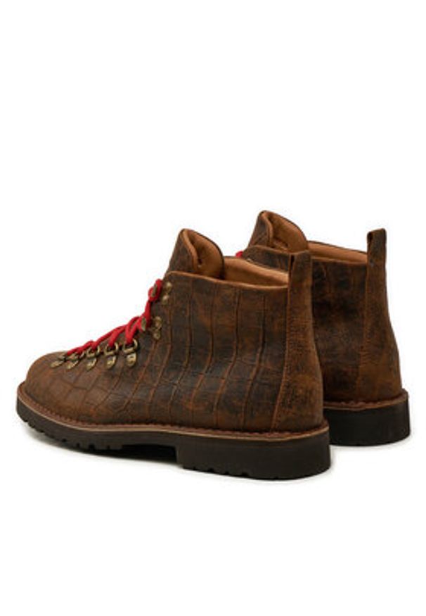Fracap Trapery Magnifico M120 Brązowy. Kolor: brązowy. Materiał: skóra