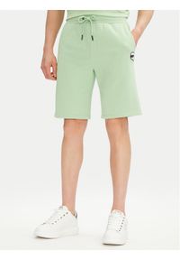 Karl Lagerfeld - KARL LAGERFELD Szorty sportowe 705014 552900 Zielony Regular Fit. Kolor: zielony. Materiał: bawełna. Styl: sportowy #1