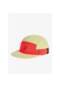 Czapka z daszkiem Compressport 5 Panel Light Cap - nile/fluo red. Kolor: zielony. Styl: sportowy