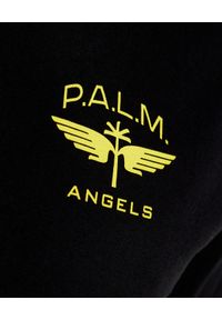 PALM ANGELS - Bawełniany t-shirt z logo. Kolor: czarny. Materiał: bawełna. Wzór: aplikacja, nadruk. Styl: klasyczny #2