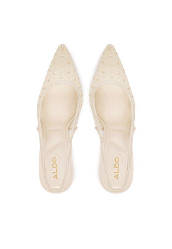 Aldo Sandały Pearlescent 13967481 Biały. Kolor: biały. Materiał: materiał