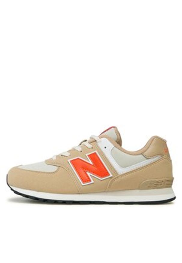 New Balance Sneakersy GC574HBO Beżowy. Kolor: beżowy. Materiał: skóra, zamsz. Model: New Balance 574