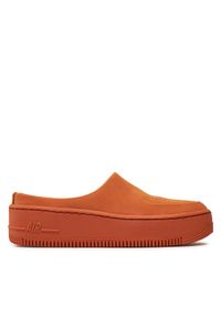 Nike Klapki W AF1 Lover Xx AO1523 800 Pomarańczowy. Kolor: pomarańczowy. Materiał: nubuk, skóra