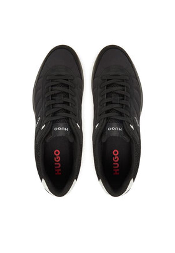 Hugo - HUGO Sneakersy Riven Tenn 50541723 Czarny. Kolor: czarny. Materiał: materiał