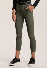 Renee - Zielone Spodnie Vilinoth. Stan: podwyższony. Kolor: zielony. Długość: długie #1