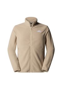 Bluza męska The North Face Glacier Full-Zip Fleece 0A8D0RBOX1 - beżowa. Okazja: na co dzień. Kolor: beżowy. Materiał: poliester. Styl: casual, klasyczny #1