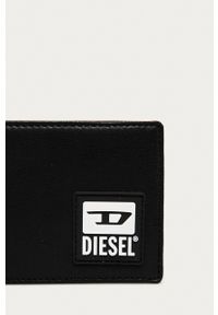 Diesel Portfel męski kolor czarny. Kolor: czarny. Materiał: materiał. Wzór: gładki #4