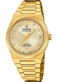 Zegarek Festina Zegarek damski Festina F20033-2 CYRKONIE złoty. Kolor: złoty #1