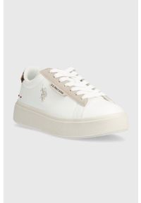 U.S. Polo Assn. sneakersy ASHLEY kolor biały ASHLEY001W/CYN2. Nosek buta: okrągły. Kolor: biały. Materiał: guma #3
