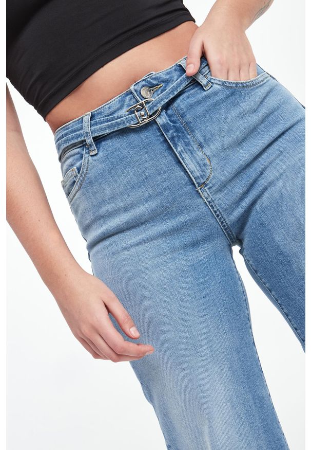 Liu Jo - Jeansy damskie z paskiem LIU JO